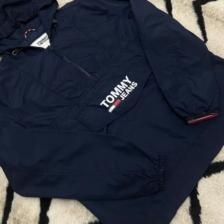 [BUNJANG] Tommy Jeans Navy Hooded Anorak L / [L]타미진스 후드 아노락/네이비