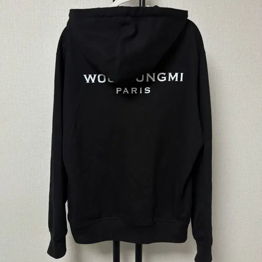 [BUNJANG] Wooyoungmi Back Logo Hoodie Black / [새상품급/44] 우영미 백로고 후드티 블랙 신형