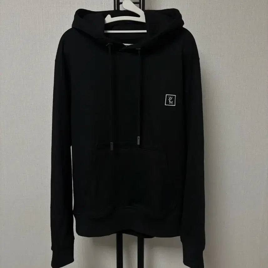 [BUNJANG] Wooyoungmi Back Logo Hoodie Black / [새상품급/44] 우영미 백로고 후드티 블랙 신형