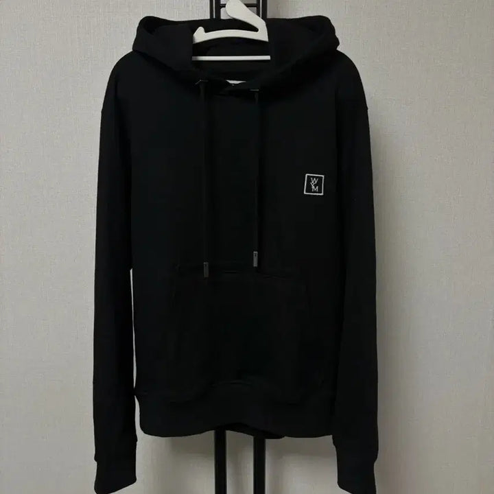 [BUNJANG] Wooyoungmi Back Logo Hoodie Black / [새상품급/44] 우영미 백로고 후드티 블랙 신형