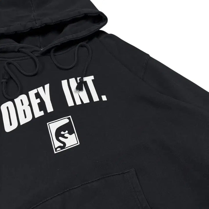 [BUNJANG] OBEY Black Hoodie / 오베이 블랙컬러 후드티