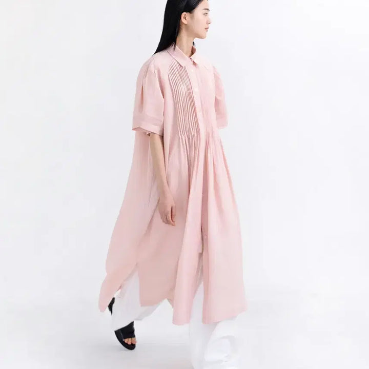 [BUNJANG] Byeunoiya Mone Pintuck Dress Pink M / 유노이아 모네 핀턱 드레스 mone pintuck dress pink M