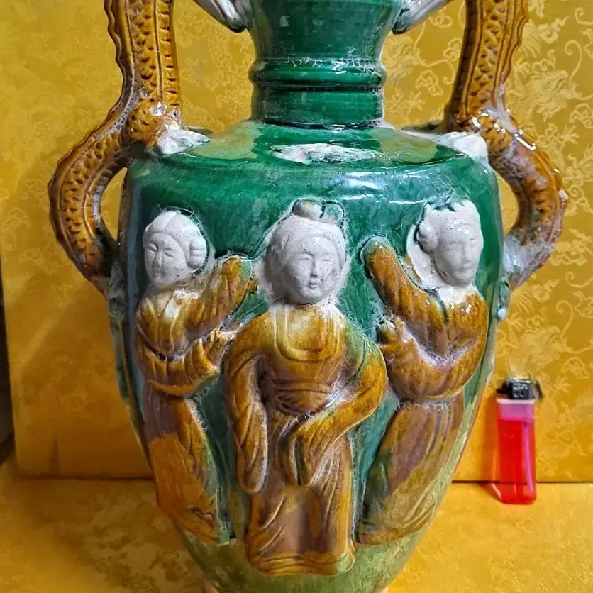 [BUNJANG] Tang Dynasty Sancai Large Vase / 당삼채 큰화병