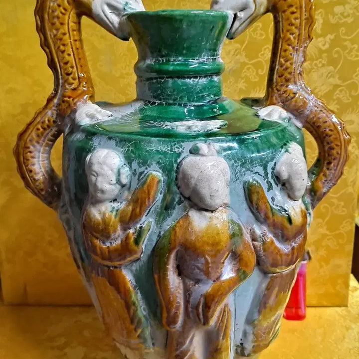 [BUNJANG] Tang Dynasty Sancai Large Vase / 당삼채 큰화병
