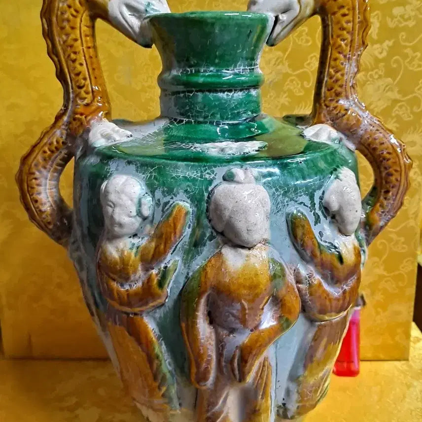 [BUNJANG] Tang Dynasty Sancai Large Vase / 당삼채 큰화병