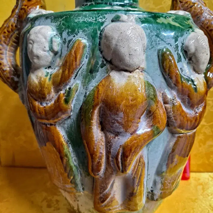 [BUNJANG] Tang Dynasty Sancai Large Vase / 당삼채 큰화병