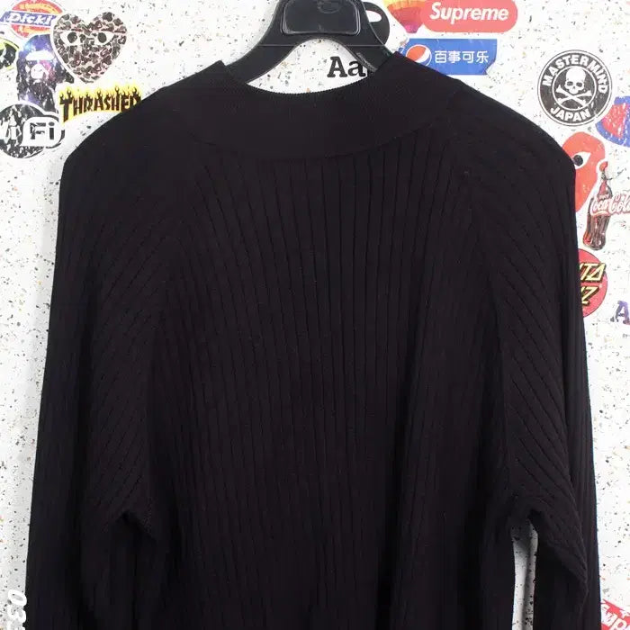 [BUNJANG] Zara Point Black Ribbed Knit Top (Women&