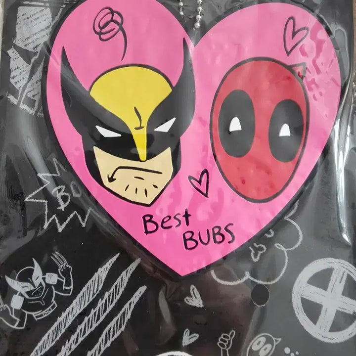 [BUNJANG] Deadpool Wolverine Rubber Strap / 데드풀 울버린 해피쿠지 F상