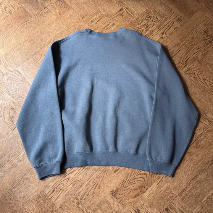 [BUNJANG] Russell USA Cobalt Blue Plain Sweatshirt / [L]러셀 USA 코발트블루 플레인 스웻셔츠