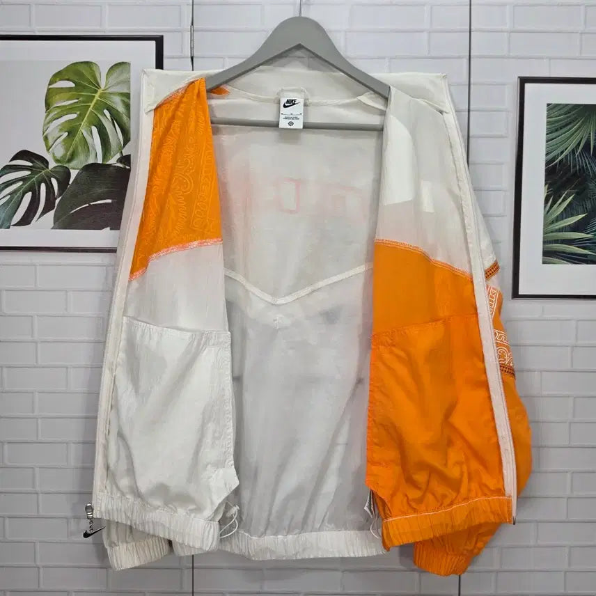 [BUNJANG] Nike Woven Paisley Pattern Zip-Up Jacket Windbreaker / 나이키 우븐 페이즐리 패턴 집업 자켓 바람막이 M사이즈