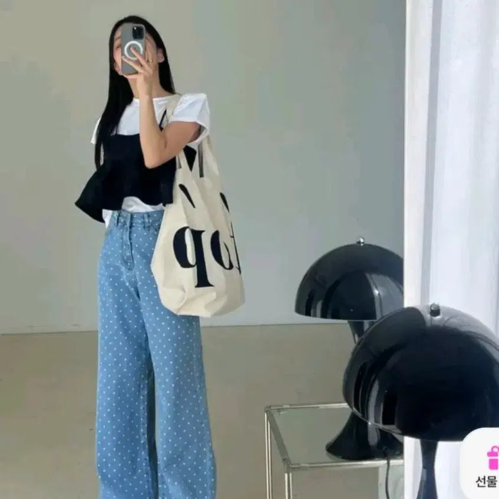 [BUNJANG] Love Bunny Floral Bustier Blouse / 러브바니 꽃 뷔스티에 블라우스 화이트,블랙