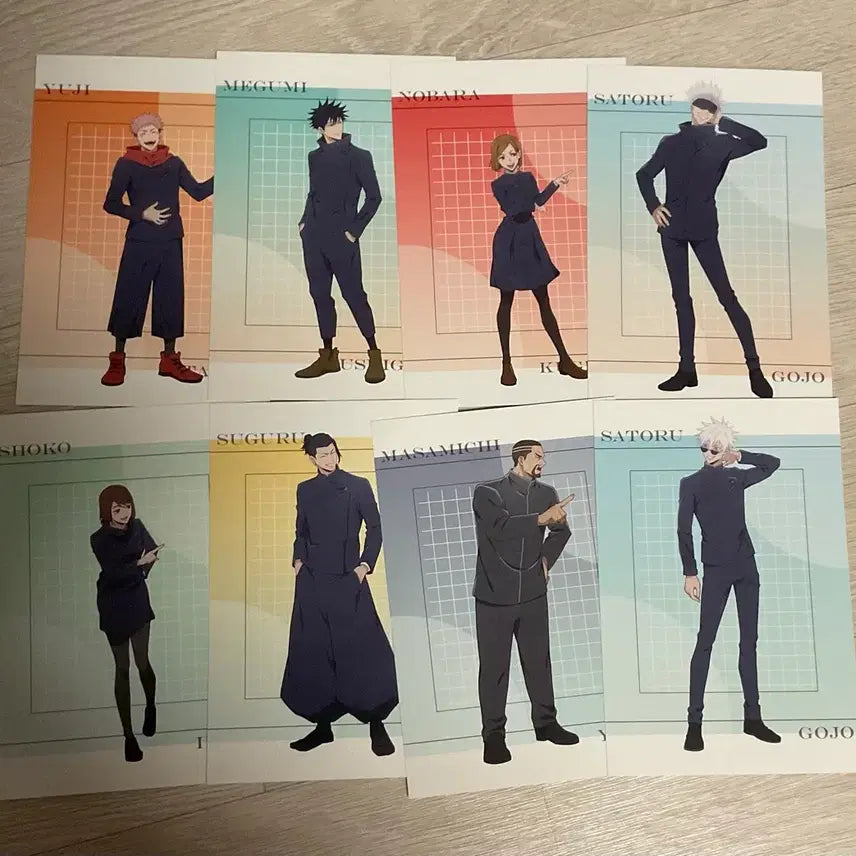 [BUNJANG] Jujutsu Kaisen Character Postcard Bundle Set / 주술회전 고죠 유지 메구미 노바라 게토 쇼코 특전 엽서
