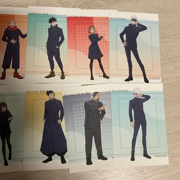 [BUNJANG] Jujutsu Kaisen Character Postcard Bundle Set / 주술회전 고죠 유지 메구미 노바라 게토 쇼코 특전 엽서
