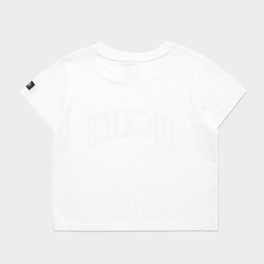 [BUNJANG] Dickies Flame D Crop T-Shirt White S (Sealed) / 새) 디키즈 플레임 D 크롭티셔츠 화이트 S 미개봉 새상품