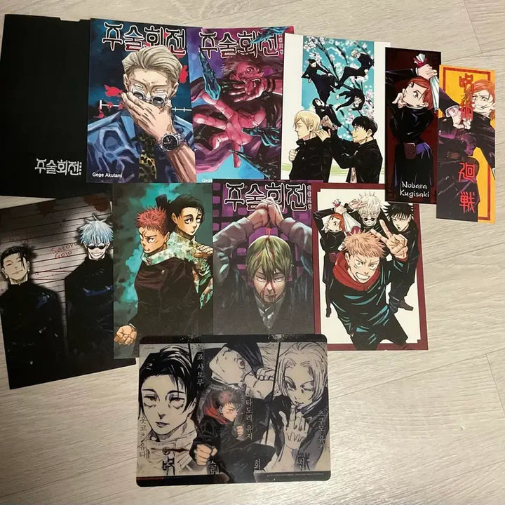 [BUNJANG] Jujutsu Kaisen Illustration Postcard Bundle / 주술회전 일러스트 엽서 만화책 특전 나나미 고죠 나오야