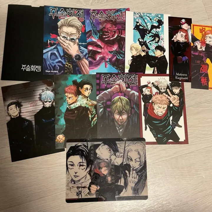 [BUNJANG] Jujutsu Kaisen Illustration Postcard Bundle / 주술회전 일러스트 엽서 만화책 특전 나나미 고죠 나오야