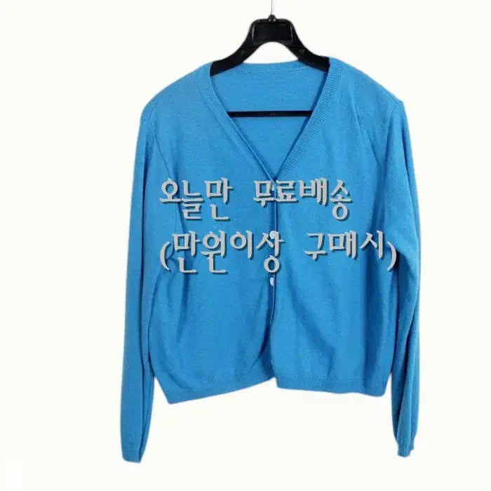 [BUNJANG] Simply Blue V-Neck Cardigan / 여성F / 심플리 블루 브이넥 가디건BL 5-51