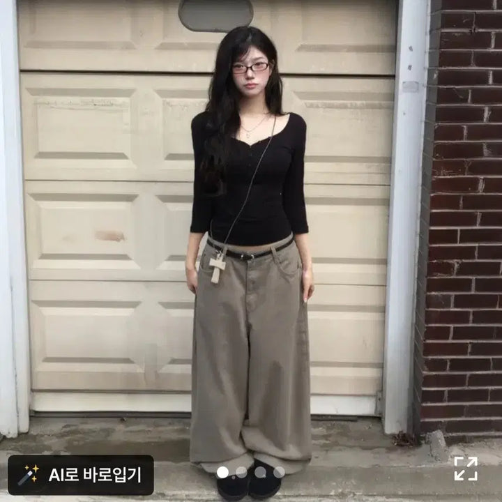 [BUNJANG] Modi Mood Balloon Cotton Wide Pants / 모디무드 벌룬 면 와이드 팬츠
