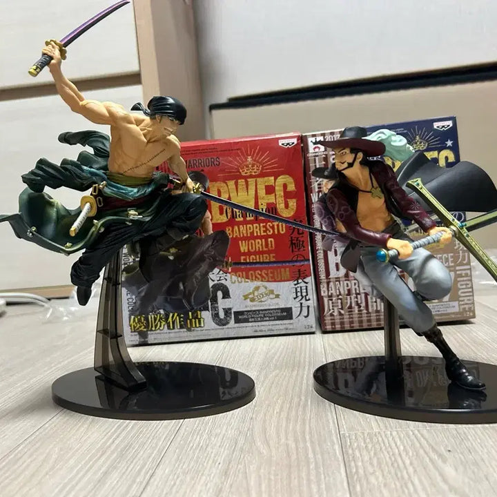 [BUNJANG] One Piece Zoro &amp; Mihawk Banpresto Figures Set / 원피스 조로 미호크 반프레스토 피규어