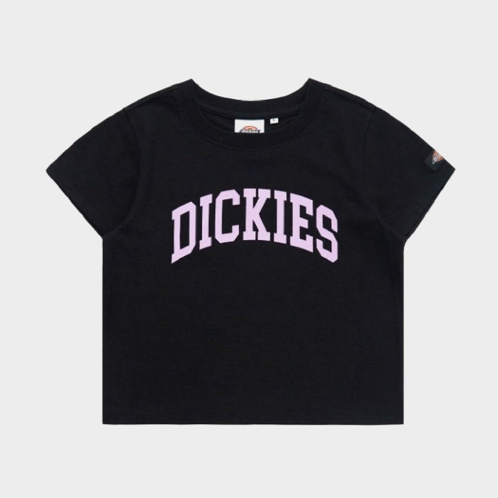 [BUNJANG] Dickies Arch Logo Cropped T-Shirt Black S (New, Unsealed) / 새) 디키즈 아치 로고 크롭 티셔츠 블랙 S 미개봉 새상품