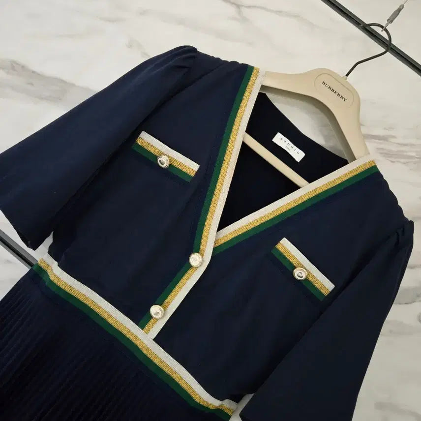 [BUNJANG] Sandro Pleated Dress / 산드로 플리츠 원피스