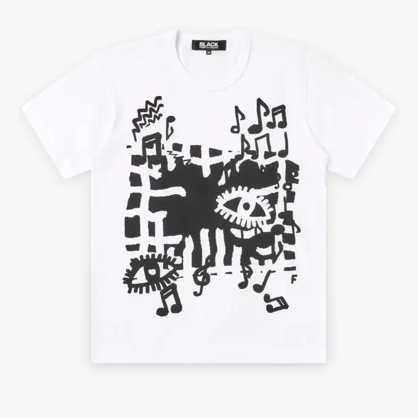 [BUNJANG] Comme des Garcons Black Printing T-Shirt / [새상품/L] 꼼데가르송 블랙 프린팅 티셔츠