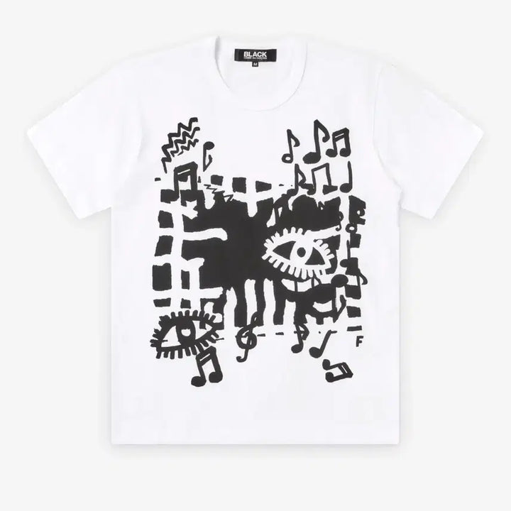 [BUNJANG] Comme des Garcons Black Printing T-Shirt / [새상품/L] 꼼데가르송 블랙 프린팅 티셔츠