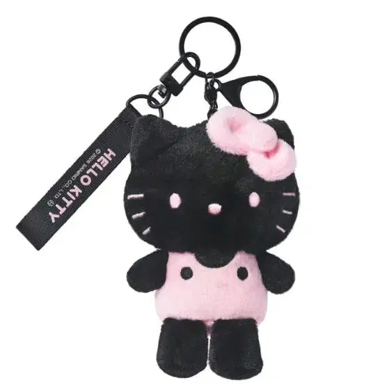 [BUNJANG] WAKE MAKE Hello Kitty Black Edition Doll Keyring / 웨이크메이크 헬로키티 블랙 에디션 인형 키링