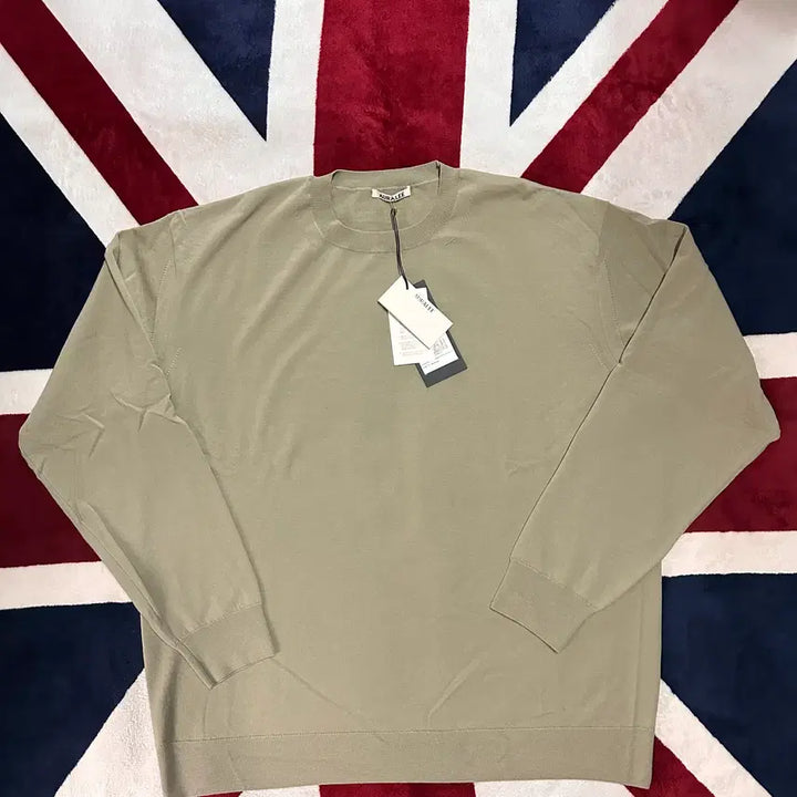 [BUNJANG] AURALEE Super High Gauge Wool Knit Khaki Beige Size 5 / 오라리/슈퍼하이게이지 울 카키베이지 라운드니트/5사이즈 새상품 판매합니다