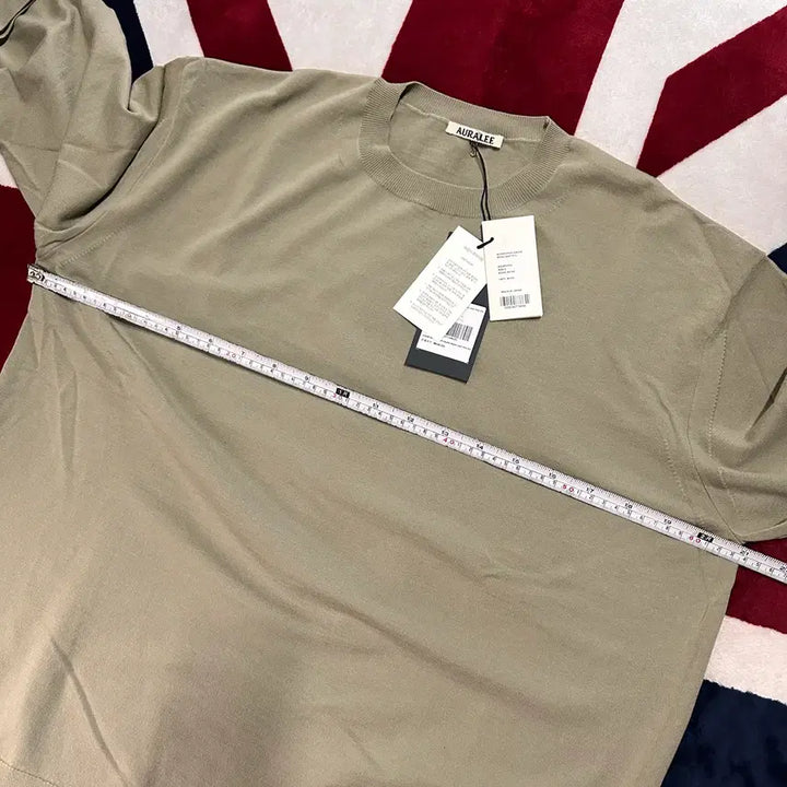 [BUNJANG] AURALEE Super High Gauge Wool Knit Khaki Beige Size 5 / 오라리/슈퍼하이게이지 울 카키베이지 라운드니트/5사이즈 새상품 판매합니다