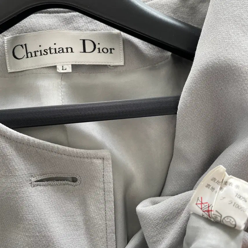 [BUNJANG] Christian Dior New Wool Jacket / 올드 크리스찬 디올 논카라 4계절 뉴울 자켓