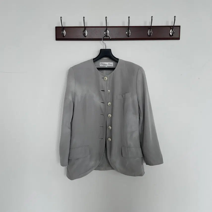 [BUNJANG] Christian Dior New Wool Jacket / 올드 크리스찬 디올 논카라 4계절 뉴울 자켓