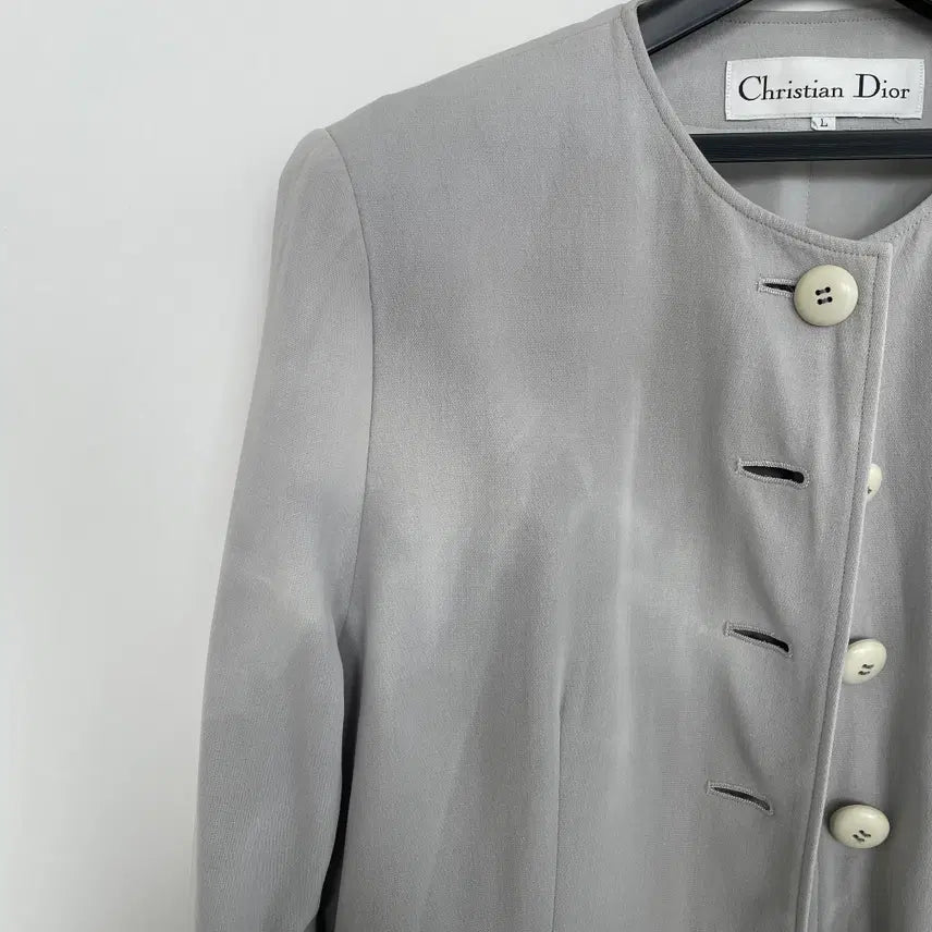 [BUNJANG] Christian Dior New Wool Jacket / 올드 크리스찬 디올 논카라 4계절 뉴울 자켓