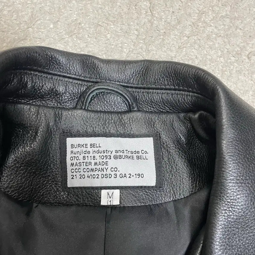 [BUNJANG] Aging CCC Cowhide Leather Jacket (M) / 에이징씨씨씨 소가죽 자켓 m