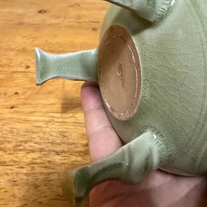 [BUNJANG] Song Dynasty Celadon Incense Burner / 진품 송말 원나라초기 경덕진요 청자향로
