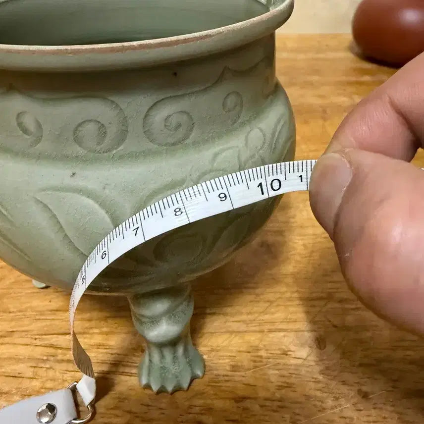 [BUNJANG] Song Dynasty Celadon Incense Burner / 진품 송말 원나라초기 경덕진요 청자향로