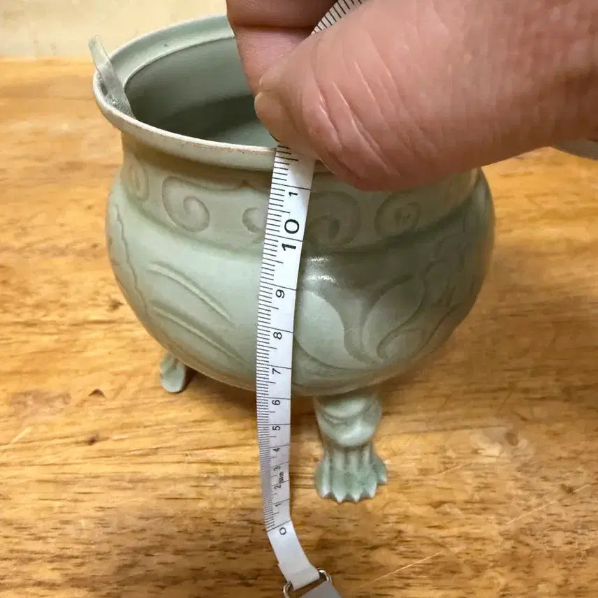 [BUNJANG] Song Dynasty Celadon Incense Burner / 진품 송말 원나라초기 경덕진요 청자향로