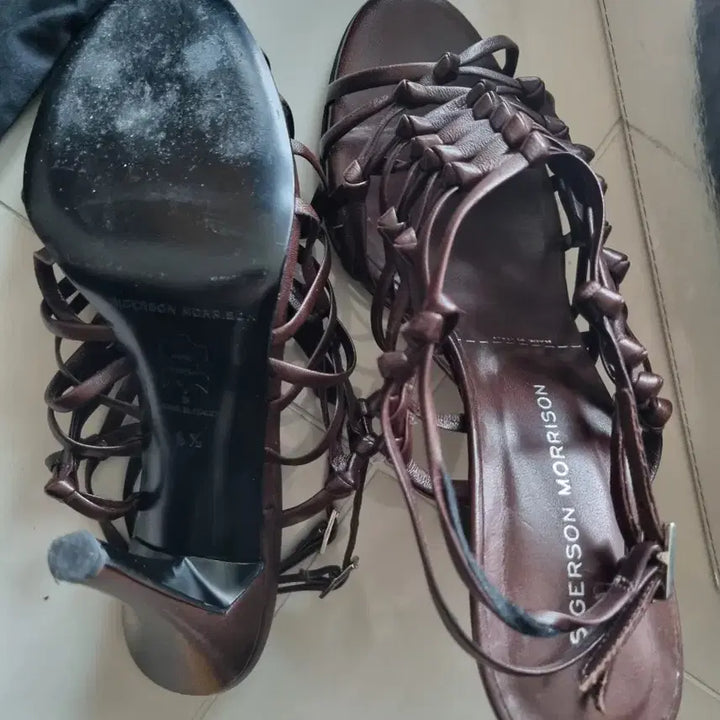 [BUNJANG] Sigerson Morrison Brown Strap Heels / 시거슨 모리슨 브라운 스트랩 힐 정품