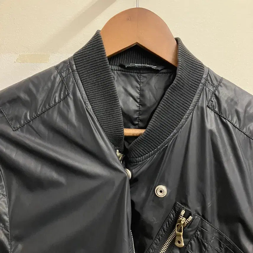 [BUNJANG] Dolce &amp; Gabbana Diagonal Zipper Bomber Jacket MA1 / N257 돌체앤가바나 사선 봄버 자켓 ma1