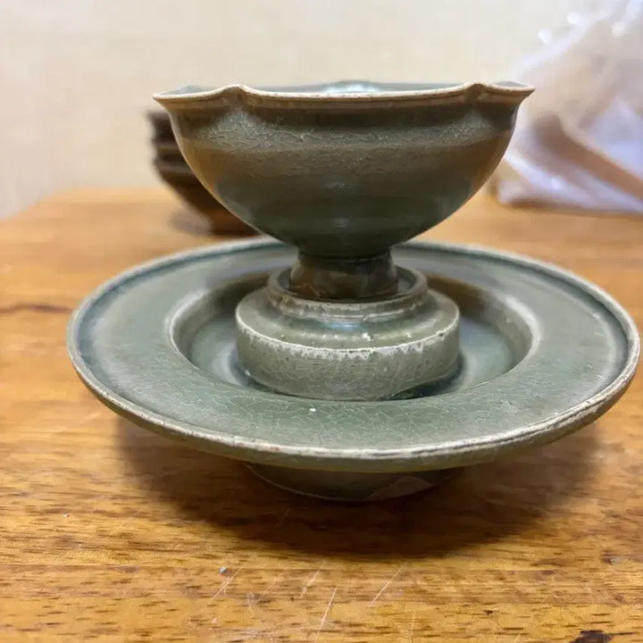 [BUNJANG] Song Dynasty Celadon Porcelain / 진품 송조시대 복건에서 생산한 월요술잔 세트