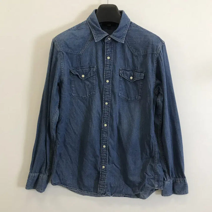 [BUNJANG] Uniqlo Western Denim Shirt Snap Button L / 유니클로 웨스턴 데님셔츠 스냅단추 [L]
