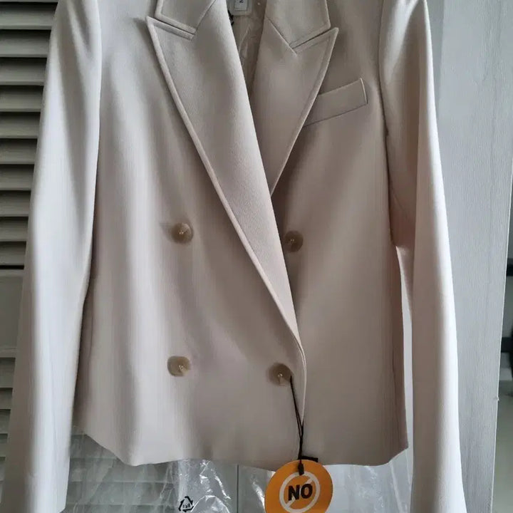 [BUNJANG] MORGAN Double Button Jacket - Beige / 모르간 더블 버튼 자켓 44 베이지(새상품)