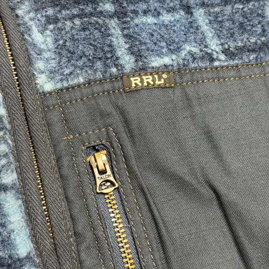 [BUNJANG] RRL Plaid Wool Blend Pile Fleece Jacket / L] RRL 플래드 울 블렌드 파일 플리스 재킷 더블알엘