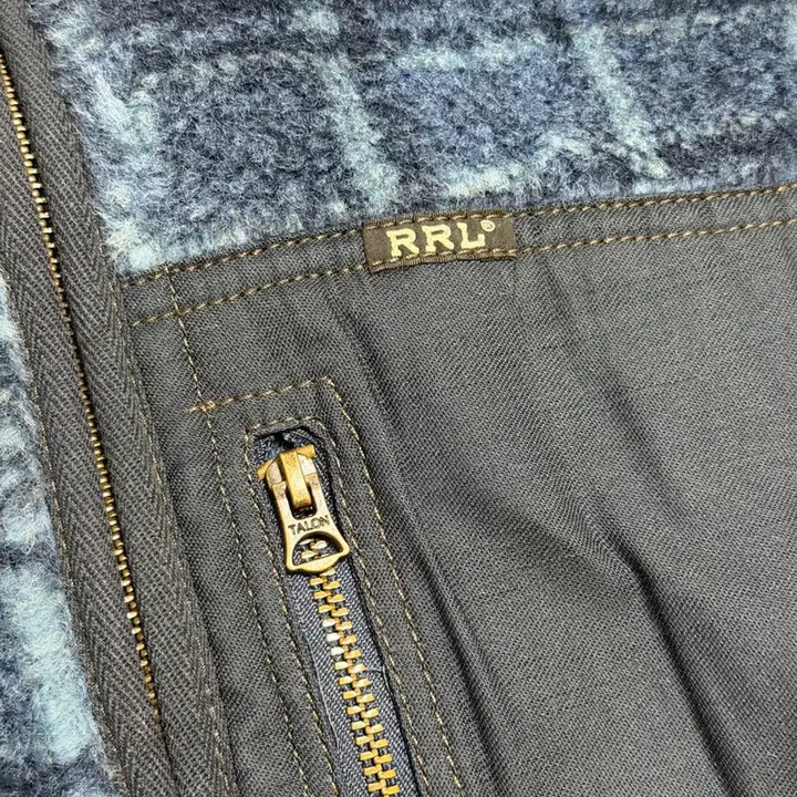 [BUNJANG] RRL Plaid Wool Blend Pile Fleece Jacket / L] RRL 플래드 울 블렌드 파일 플리스 재킷 더블알엘