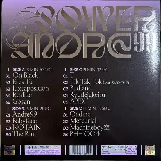 [BUNJANG] SILICA GEL 2nd Album POWER ANDRE 99 2LP Vinyl / 실리카겔 정규 2집 POWER ANDRE 99 2LP 엘피
