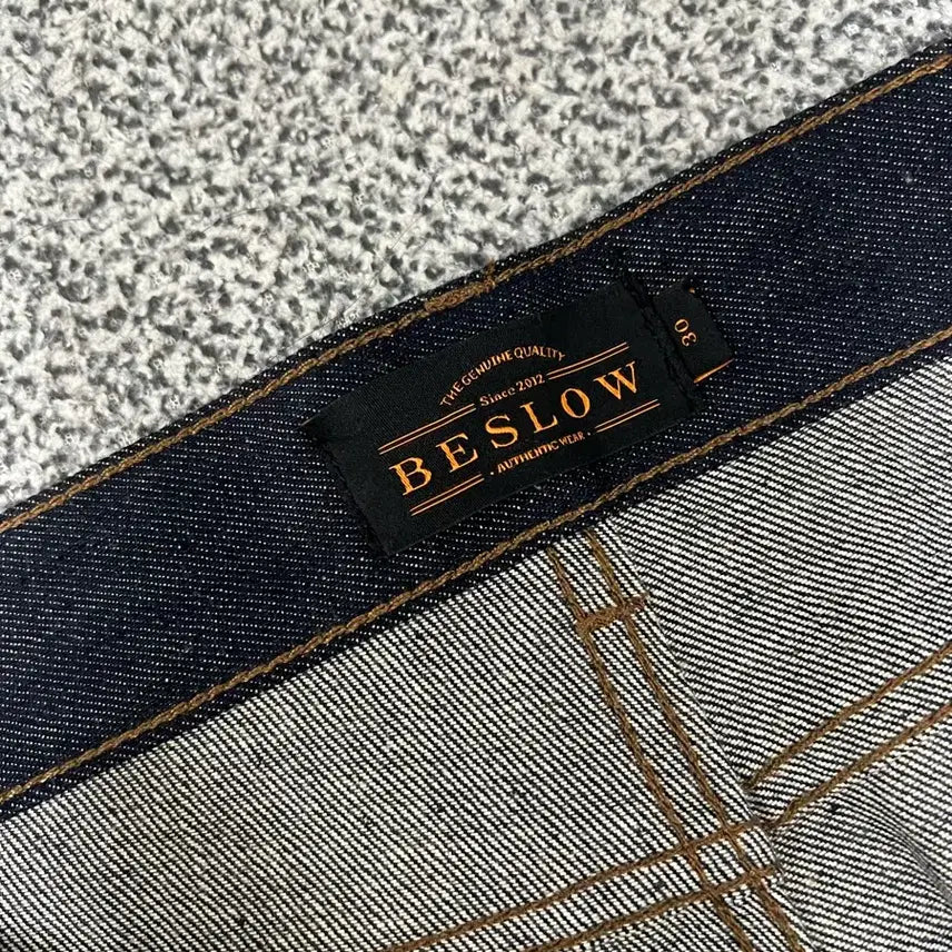 [BUNJANG] BeSlow Comfy One Tuck Selvedge Denim Jeans (Size 30) / 비슬로우 생지 데님 30사이즈 COMFY ONE TUCK SELVAGE