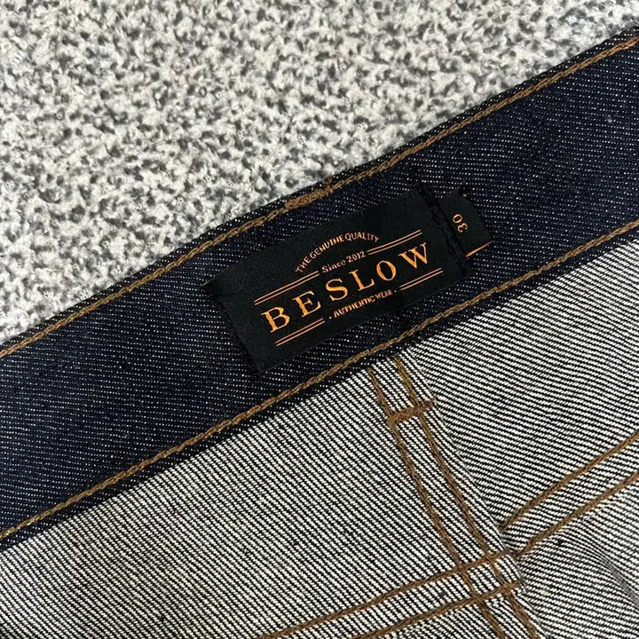 [BUNJANG] BeSlow Comfy One Tuck Selvedge Denim Jeans (Size 30) / 비슬로우 생지 데님 30사이즈 COMFY ONE TUCK SELVAGE