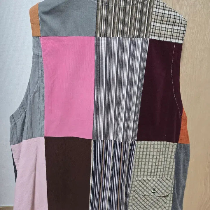 [BUNJANG] Sillazu Multicolor Patchwork Vest / 실라주 멀티컬러 베스트