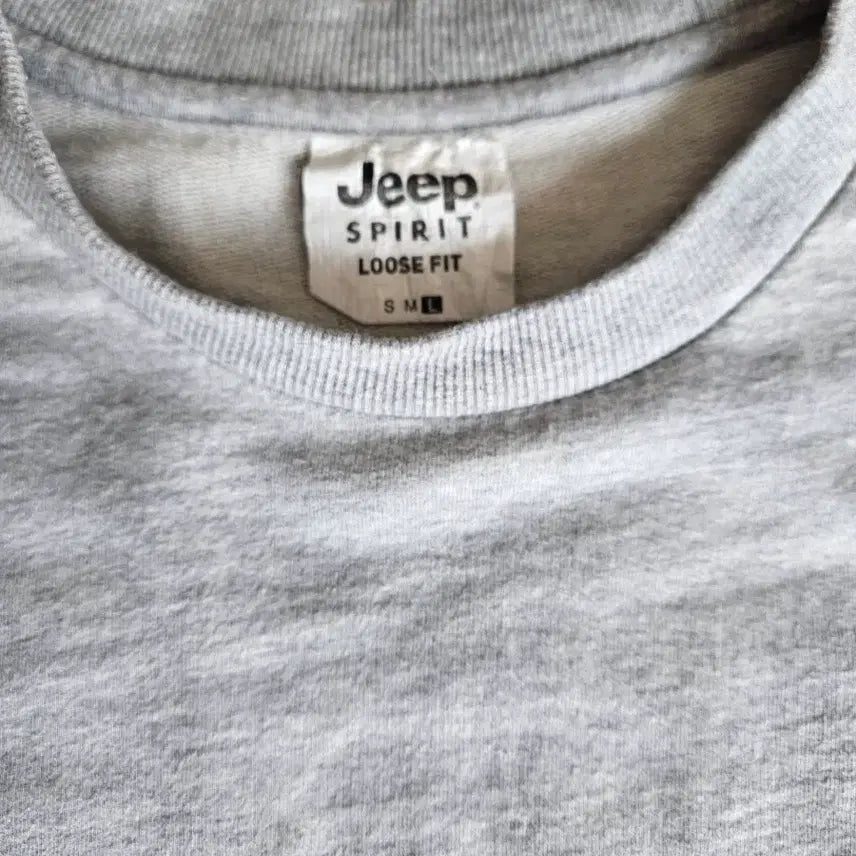 [BUNJANG] Jeep Vintage Short Sleeve Sweatshirt Grey L / Jeep 빈티지 반팔 맨투맨 회색L