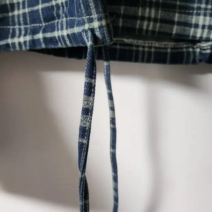 [SOLD OUT] 체크 크롭 후드 자켓 새상품